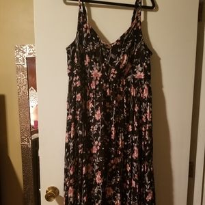 Black floral handkerchief dress from Torrid